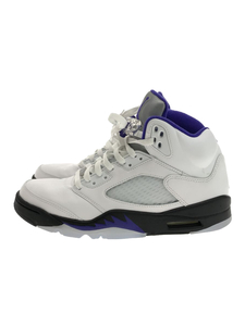 NIKE◆NIKE AIR JORDAN 5 RETRO/ハイカットスニーカー/27cm/WHT/dd0587-141