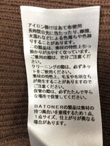 BATONER◆カーディガン(厚手)/3/ウール/BRW/無地/BN-20FM-014_画像5