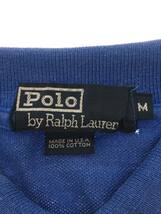 POLO RALPH LAUREN◆ポロシャツ/M/コットン/ブルー×イエロー/ボーダー/MADE IN USA/_画像3