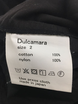 Dulcamara◆スラックスパンツ/2/ナイロン/BLK/無地_画像5