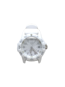 LUMINOX◆クォーツ腕時計/アナログ/ラバー/WHT/0300-1GBｑ H-3