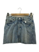 Levi’s◆スカート/S/コットン/IDG/無地/KW501-0026/汚れ有_画像1