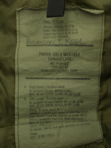US.ARMY◆PARKA COLD WEATHER/ミリタリージャケット/MIL-P44188C/S/カーキ/カモフラ_画像3