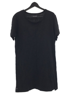 YOHJI YAMAMOTO◆Tシャツ/3/コットン/BLK/hd-t55-076/21SS/REGULATION Yohji Yamamoto