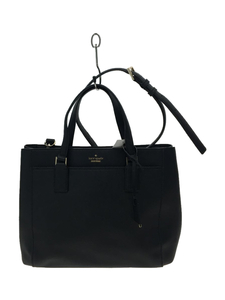 kate spade new york◆ハンドバッグ/レザー/BLK/無地/PXRU5931