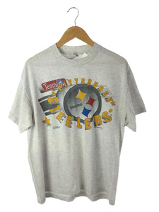 Pittsburgh Steelers/Tシャツ/XL/コットン/GRY/プリント