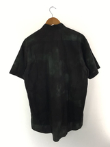 COMME des GARCONS SHIRT◆22SS/COTTON POPLIN WITH TIE AND DIE PRINT/半袖シャツ/M/コットン/BLK_画像2