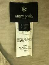 snow peak◆スノーピーク/長袖シャツ/M/コットン/ベージュ/茶/SH-16SU002_画像3