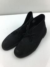 Clarks◆チャッカブーツ/UK10/BLK/スウェード_画像2