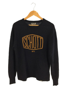 Schott◆セーター(薄手)/M/ウール/NVY/3184010
