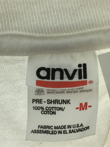 ANVIL◆Tシャツ/M/コットン/WHT_画像3