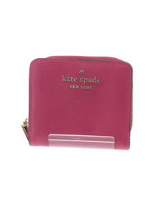 kate spade new york◆2つ折り財布/PVC/PNK/無地/レディース