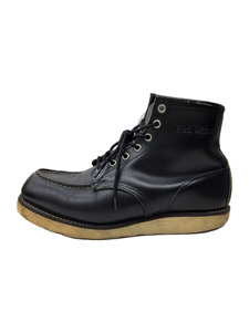 RED WING◆レースアップブーツ/US8/BLK/レザー