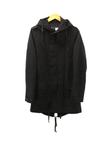 COMME des GARCONS HOMME◆モッズコート/S/ウール/BLK/HL-C010