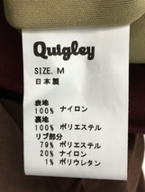 Quigley/スタジャン/M/ナイロン/BRW/日本製_画像4