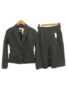 TRUSSARDI* suit /42/ polyester /GRY/ check 