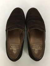 CROCKETT&JONES◆ローファー/UK7.5/BRW/スウェード/26224A-S02L1_画像3