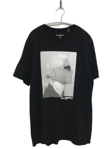 KARL LAGERFELD◆Tシャツ/L/コットン/BLK/プリント