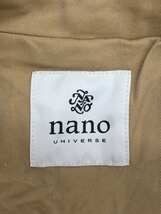 nano universe◆ステンカラーコート/38/コットン/BEG/無地/NL01COT008_画像3