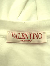 VALENTINO◆Tシャツ/M/コットン/WHT/プリント_画像3