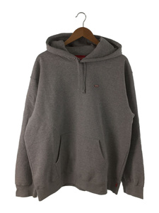 Supreme◆22SS/Enamel Small Box Hooded Sweatshirt/XL/コットン/グレー