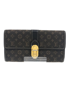 LOUIS VUITTON◆ポルト・フォイユ・サラ_モノグラム・イディール_BRW/キャンバス/BRW/レディース