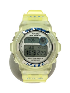 CASIO◆腕時計/デジタル/文字盤シルバー/ベルトカラーイエロー/DW-9200K-2AT