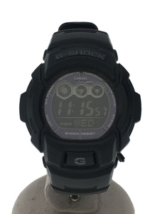 CASIO◆ソーラー腕時計・G-SHOCK/デジタル/ラバー/BLK/BLK/SS