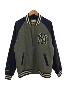 COOPERS TOWN◆mitchell&ness/スタジャン/L/ポリエステル/GRY