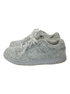 NIKE◆ローカットスニーカー/25cm/WHT/DJ9955-100/Dunk Low ESS WHITE PAISLEY/汚