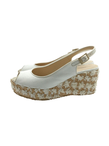 JIMMY CHOO◆サンダル/38/WHT