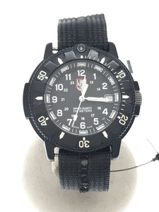 LUMINOX◆クォーツ腕時計/アナログ/WHT/BLK/3000/3900/レンズ傷有り