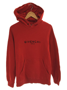 GIVENCHY◆VINTAGE HOODIE/パーカー/S/コットン/赤/BM700R30AF