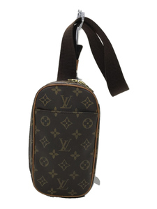 LOUIS VUITTON* pochette * gun ju_ monogram _BRW/PVC/BRW