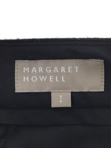 MARGARET HOWELL◆リブスラックスパンツ/1/ウール/BLK/無地/578-7243012_画像3