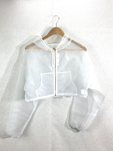 77circa◆22SS/organdy hooded parka/パーカー/-/ポリエステル/WHT