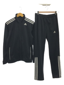 adidas◆セットアップ/M/ポリエステル/BLK/無地