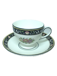 WEDGWOOD◆WEDGWOOD/RUNNYMEDE/イングランド製/花柄/カップ&ソーサー/ホワイト/