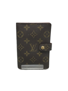 LOUIS VUITTON◆LOUIS VUITTON/ルイヴィトン/アジェンダPM_モノグラム_BRW/PVC/BRW/レディース