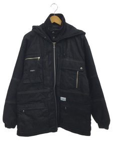 WTAPS◆ダウンジャケット/CRUST Jacket/2/コットン/IDG/無地/192WVDT-JKM07