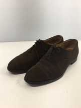 CROCKETT&JONES◆ドレスシューズ/UK8.5/BRW/スウェード_画像2