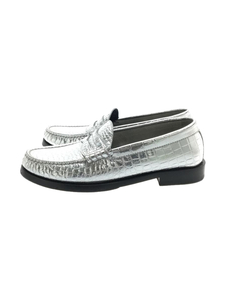 CELINE* Loafer /36.5/ silver / metallic 