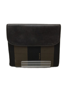 FENDI*3. folding purse / canvas /BRW/ men's /2251-12671*008