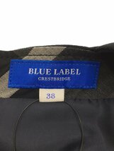 BLUE LABEL CRESTBRIDGE◆ノースリーブワンピース/38/ポリエステル/NVY/無地/55J33-851-29_画像3