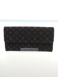 LOUIS VUITTON◆ポルト・フォイユ・サラ_モノグラム・ミニラン_BRW/キャンバス/BRW/レディース