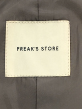 FREAK’S STORE◆ジャケット/L/ポリエステル/GRY/無地/221-1036_画像3