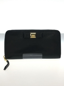 MIU MIU◆長財布/-/BLK/レディース/197A