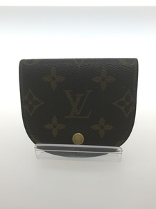 LOUIS VUITTON◆ポルト・モネ・グゼ_モノグラム_BRW/PVC/BRW/レディース