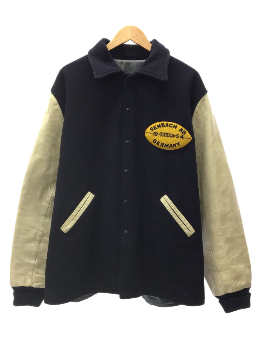 vintage USA製 袖レザー allion awards スタジャン-