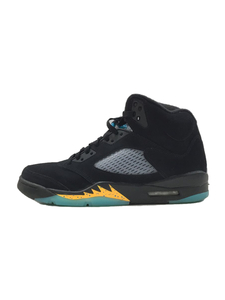 NIKE◆AIR JORDAN 5 RETRO BLACK/AQUATONE-TAXI/28cm/BLK/DD0587-047